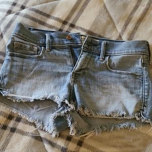 Abercrombie & Fitch Light Blue Denim Cutoff Shorts